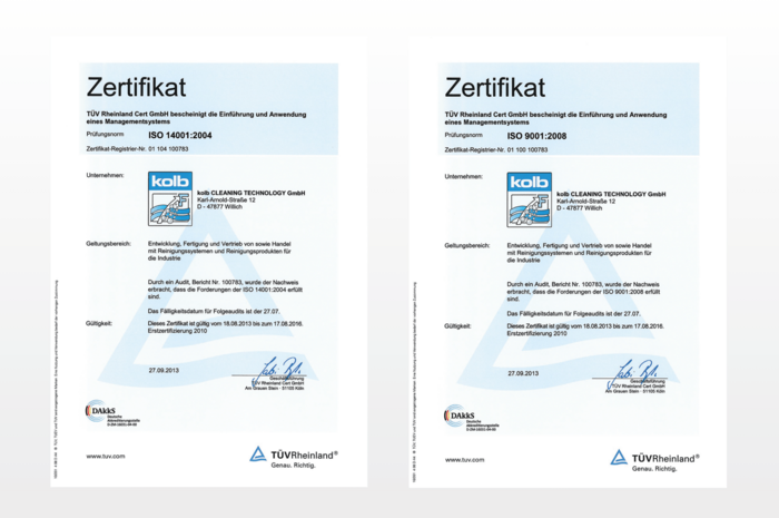 DIN ISO-Zertifizierung