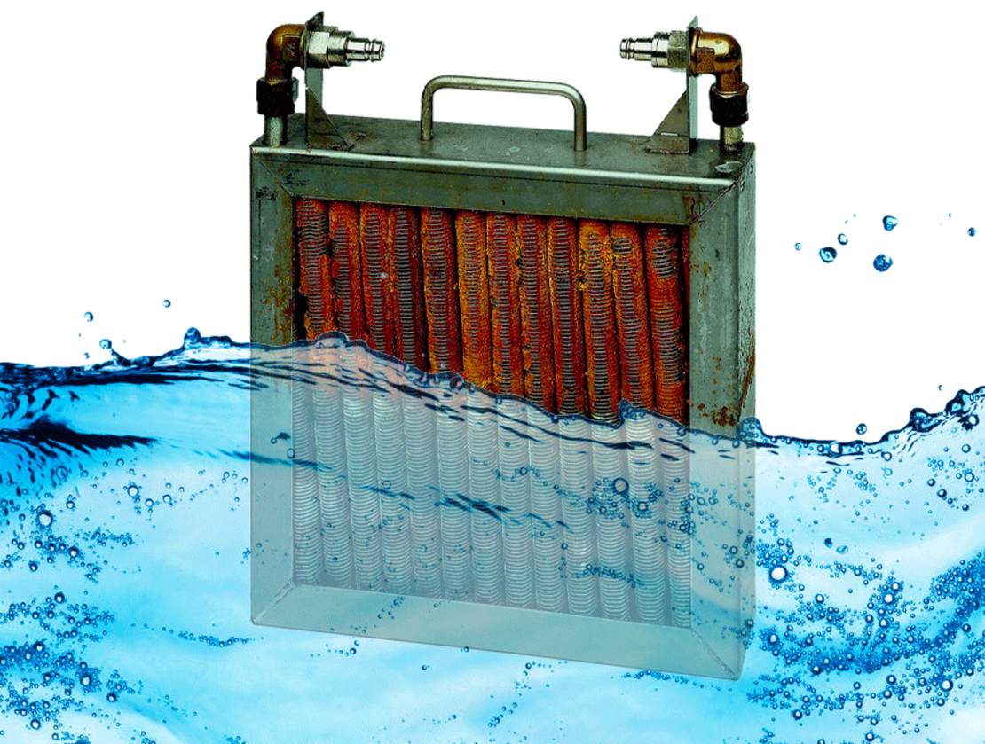 Aqueous cleaning of condensation filters Condensation filter cleaning