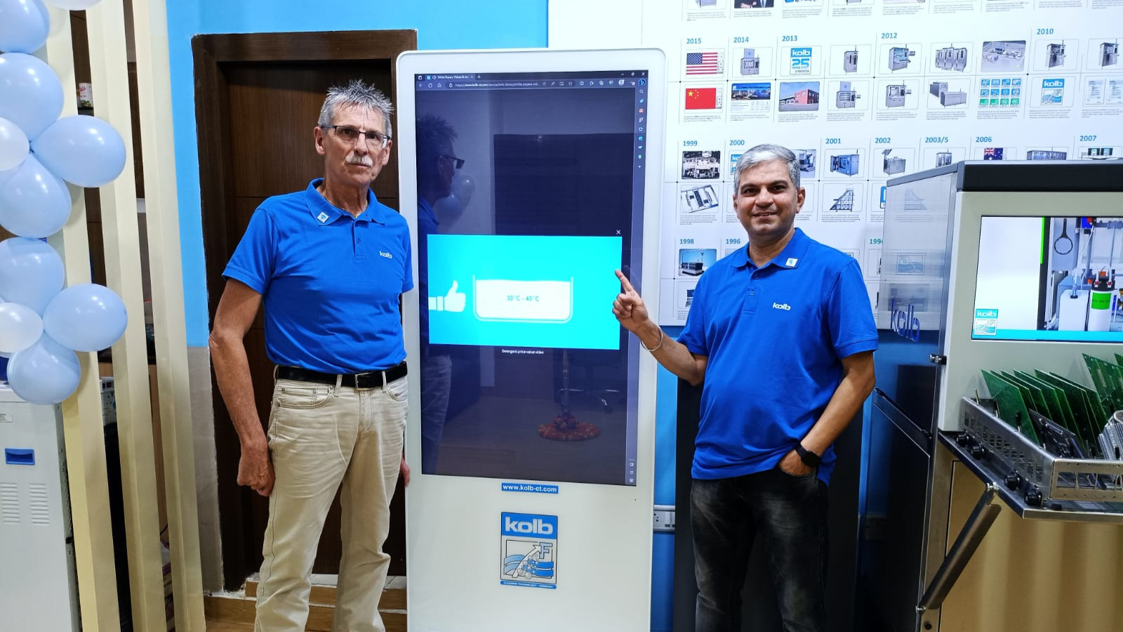 kolbs Rohit Sikka and Wilfried Clemens in the new office
