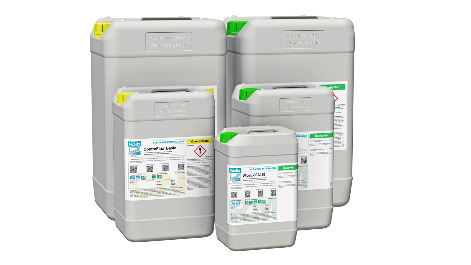 Composing with gray, recyclable containers